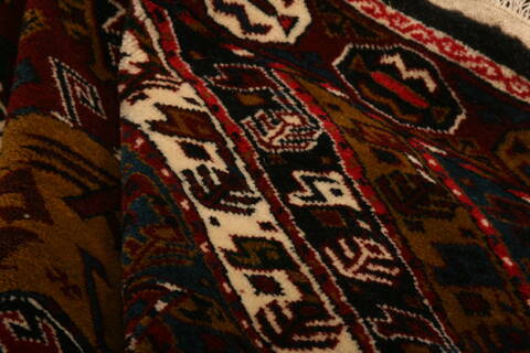 Turkman Red Square Hand Knotted 610 X 711  Area Rug 100-27704 Image 3