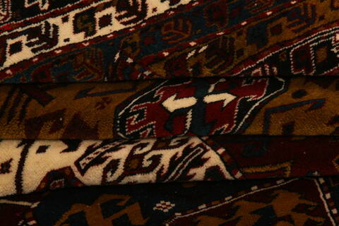 Turkman Red Square Hand Knotted 610 X 711  Area Rug 100-27704 Image 4