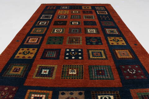 Gabbeh Multicolor Hand Knotted 211 X 50  Area Rug 250-27705 Image 2