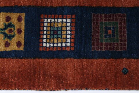 Gabbeh Multicolor Hand Knotted 211 X 50  Area Rug 250-27705 Image 3