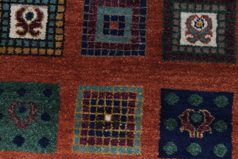 Gabbeh Multicolor Hand Knotted 211 X 50  Area Rug 250-27705 Image 4