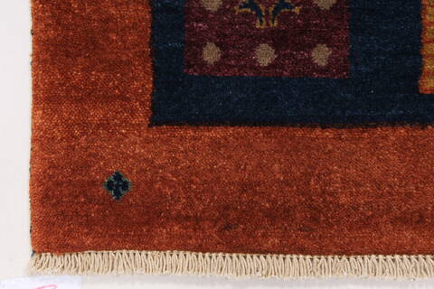 Gabbeh Multicolor Hand Knotted 211 X 50  Area Rug 250-27705 Image 5