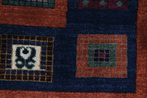 Gabbeh Multicolor Hand Knotted 211 X 50  Area Rug 250-27705 Image 7