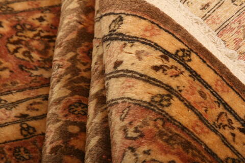 Hereke Brown Hand Knotted 53 X 78  Area Rug 100-27706 Image 3