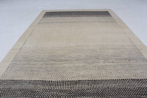 Gabbeh Grey Hand Knotted 211 X 411  Area Rug 250-27708 Image 3
