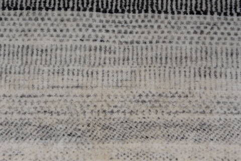 Gabbeh Grey Hand Knotted 211 X 411  Area Rug 250-27708 Image 5