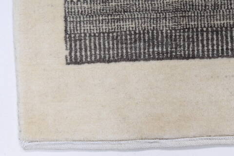 Gabbeh Grey Hand Knotted 211 X 411  Area Rug 250-27708 Image 6