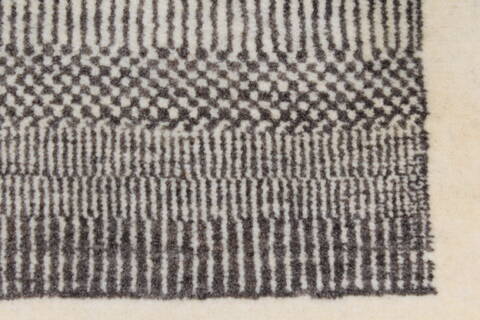 Gabbeh Grey Hand Knotted 211 X 411  Area Rug 250-27708 Image 8