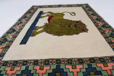 Bidjar Beige Hand Knotted 33 X 410  Area Rug 250-27711 Image 1