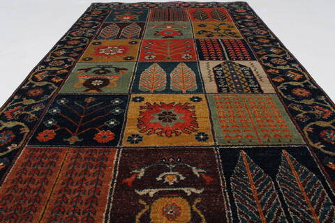 Bakhtiar Multicolor Hand Knotted 31 X 54  Area Rug 250-27714 Image 2