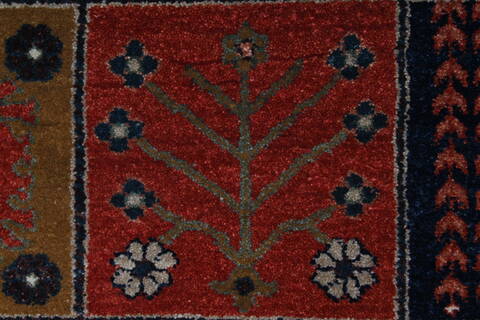 Bakhtiar Multicolor Hand Knotted 31 X 54  Area Rug 250-27714 Image 4