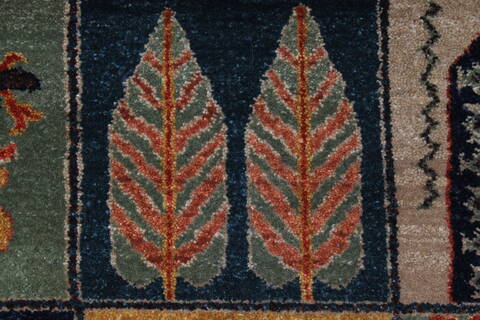 Bakhtiar Multicolor Hand Knotted 31 X 54  Area Rug 250-27714 Image 5