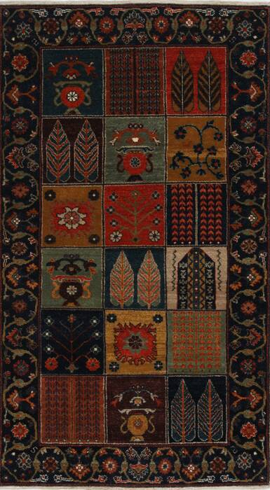 Bakhtiar Multicolor Hand Knotted 31 X 54  Area Rug 250-27714 Image 0
