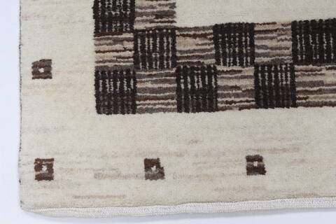 Gabbeh Beige Hand Knotted 211 X 410  Area Rug 250-27715 Image 4