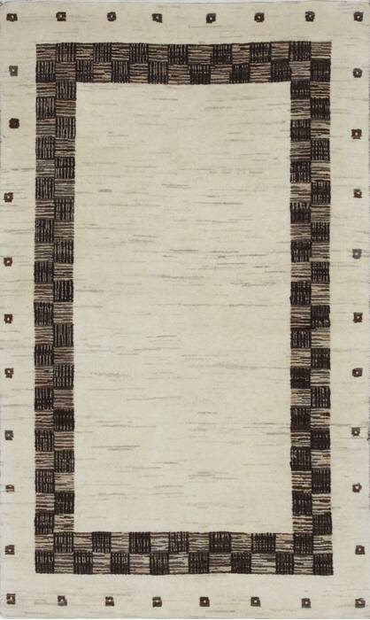 Gabbeh Beige Hand Knotted 211 X 410  Area Rug 250-27715 Image 0