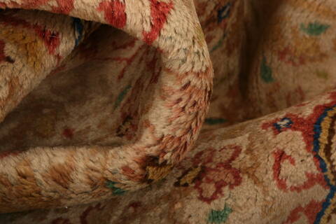 Kerman Beige Hand Knotted 61 X 810  Area Rug 100-27717 Image 1