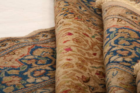 Kerman Beige Hand Knotted 61 X 810  Area Rug 100-27717 Image 2
