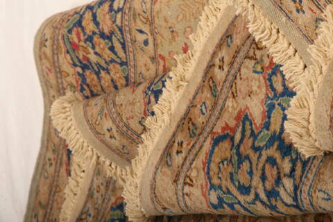 Kerman Beige Hand Knotted 61 X 810  Area Rug 100-27717 Image 3