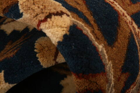 Qum Brown Hand Knotted 48 X 78  Area Rug 100-27720 Image 1