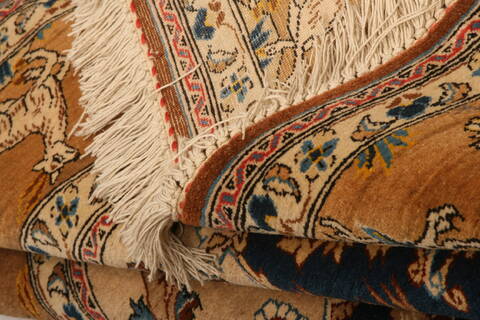 Qum Brown Hand Knotted 48 X 78  Area Rug 100-27720 Image 3