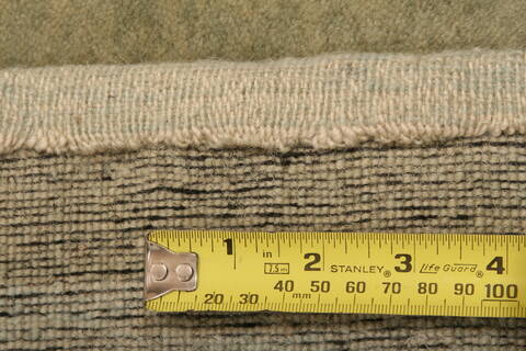 Gabbeh Green Hand Knotted 36 X 411  Area Rug 100-27723 Image 4