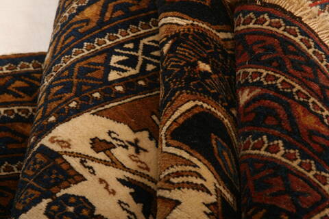 Shirvan Brown Hand Knotted 40 X 60  Area Rug 100-27728 Image 2