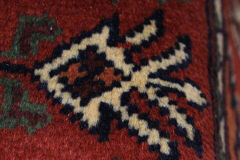 Kazak Red Runner Hand Knotted 210 X 98  Area Rug 250-27732 Image 8