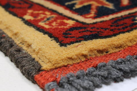 Kazak Yellow Runner Hand Knotted 29 X 1010  Area Rug 250-27738 Image 7