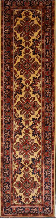 Kazak Yellow Runner Hand Knotted 29 X 1010  Area Rug 250-27738 Image 0