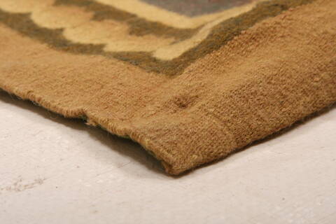 Aubusson Multicolor Hand Woven 52 X 59  Area Rug 100-27747 Image 1