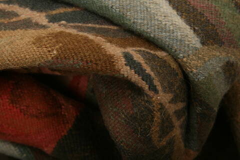 Aubusson Multicolor Hand Woven 52 X 59  Area Rug 100-27747 Image 2