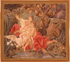 Aubusson Multicolor Hand Woven 5'2" X 5'9"  Area Rug 100-27747