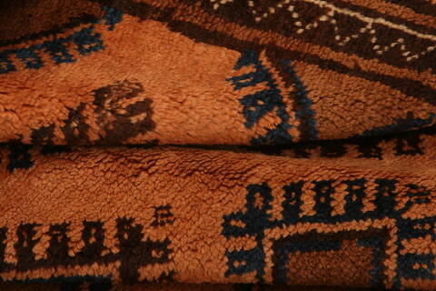 Baluch Orange Runner Hand Knotted 35 X 610  Area Rug 100-27768 Image 2