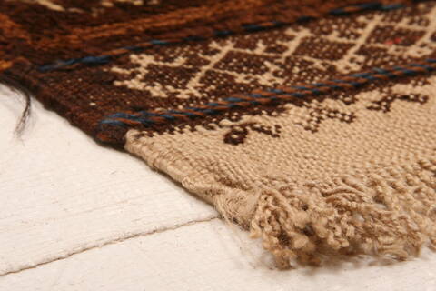 Baluch Orange Runner Hand Knotted 35 X 610  Area Rug 100-27768 Image 4