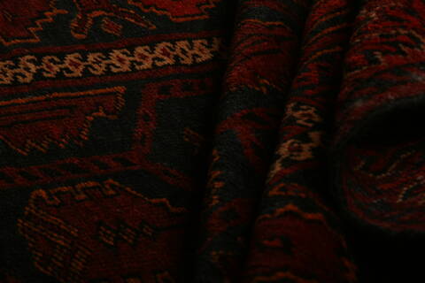 Turkman Red Hand Knotted 39 X 50  Area Rug 100-27770 Image 2