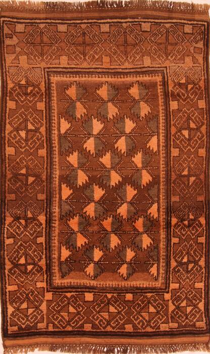 Baluch Brown Hand Knotted 43 X 66  Area Rug 100-27771 Image 0