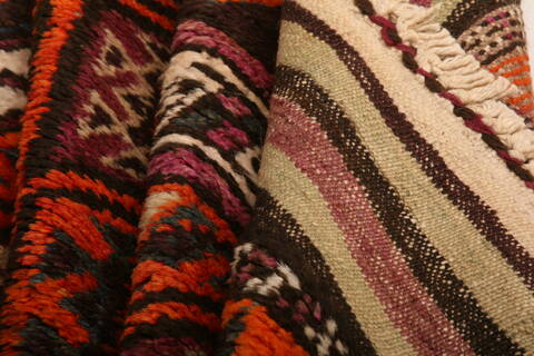 Baluch Orange Hand Knotted 39 X 511  Area Rug 100-27773 Image 2