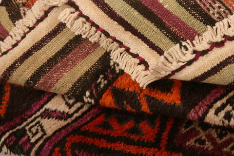 Baluch Orange Hand Knotted 39 X 511  Area Rug 100-27773 Image 3