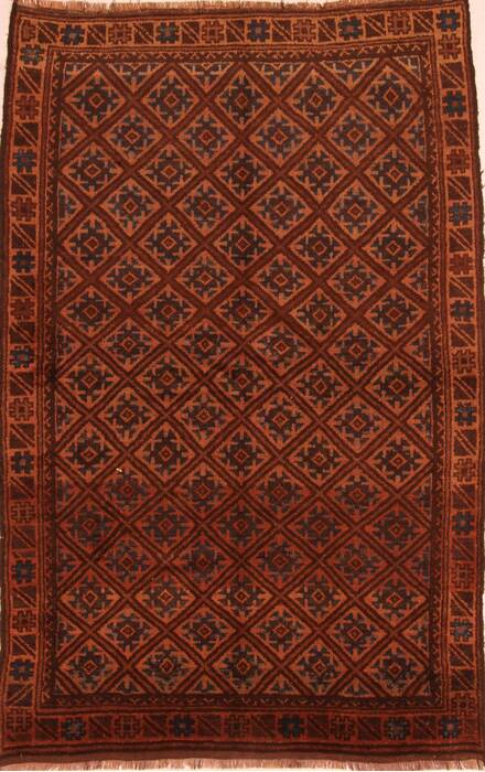 Baluch Brown Hand Knotted 49 X 73  Area Rug 100-27777 Image 0