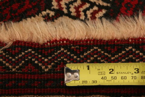Baluch Beige Hand Knotted 34 X 63  Area Rug 100-27779 Image 4
