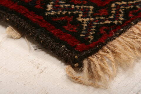 Baluch Beige Hand Knotted 34 X 63  Area Rug 100-27779 Image 5