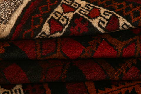Baluch Red Hand Knotted 38 X 62  Area Rug 100-27781 Image 3