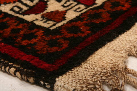 Baluch Red Hand Knotted 38 X 62  Area Rug 100-27781 Image 5
