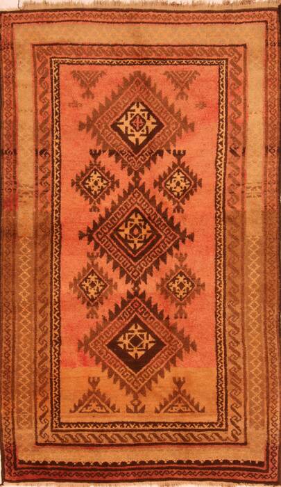 Baluch Red Hand Knotted 42 X 70  Area Rug 100-27782 Image 0