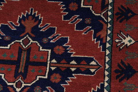 Kazak Red Runner Hand Knotted 211 X 99  Area Rug 250-27784 Image 7