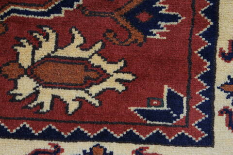 Kazak Red Runner Hand Knotted 31 X 911  Area Rug 250-27788 Image 11