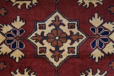 Kazak Red Runner Hand Knotted 31 X 911  Area Rug 250-27788 Image 7