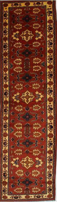 Kazak Red Runner Hand Knotted 31 X 911  Area Rug 250-27788 Image 0