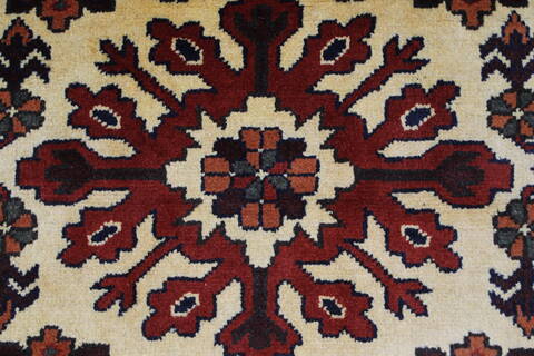 Kazak Yellow Runner Hand Knotted 29 X 100  Area Rug 250-27789 Image 5