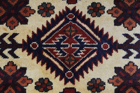 Kazak Yellow Runner Hand Knotted 29 X 100  Area Rug 250-27789 Image 6